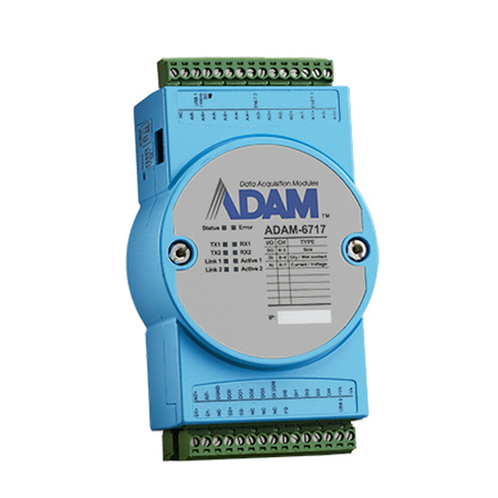ADVANTECH Compact Intelligent Gateway With Analog ADAM-6717-A